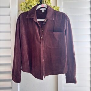 Love streak. Corduroy button down. Size Xs